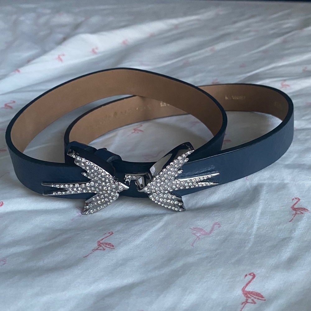 Kate Spade In The Loop Birds Skinny Belt